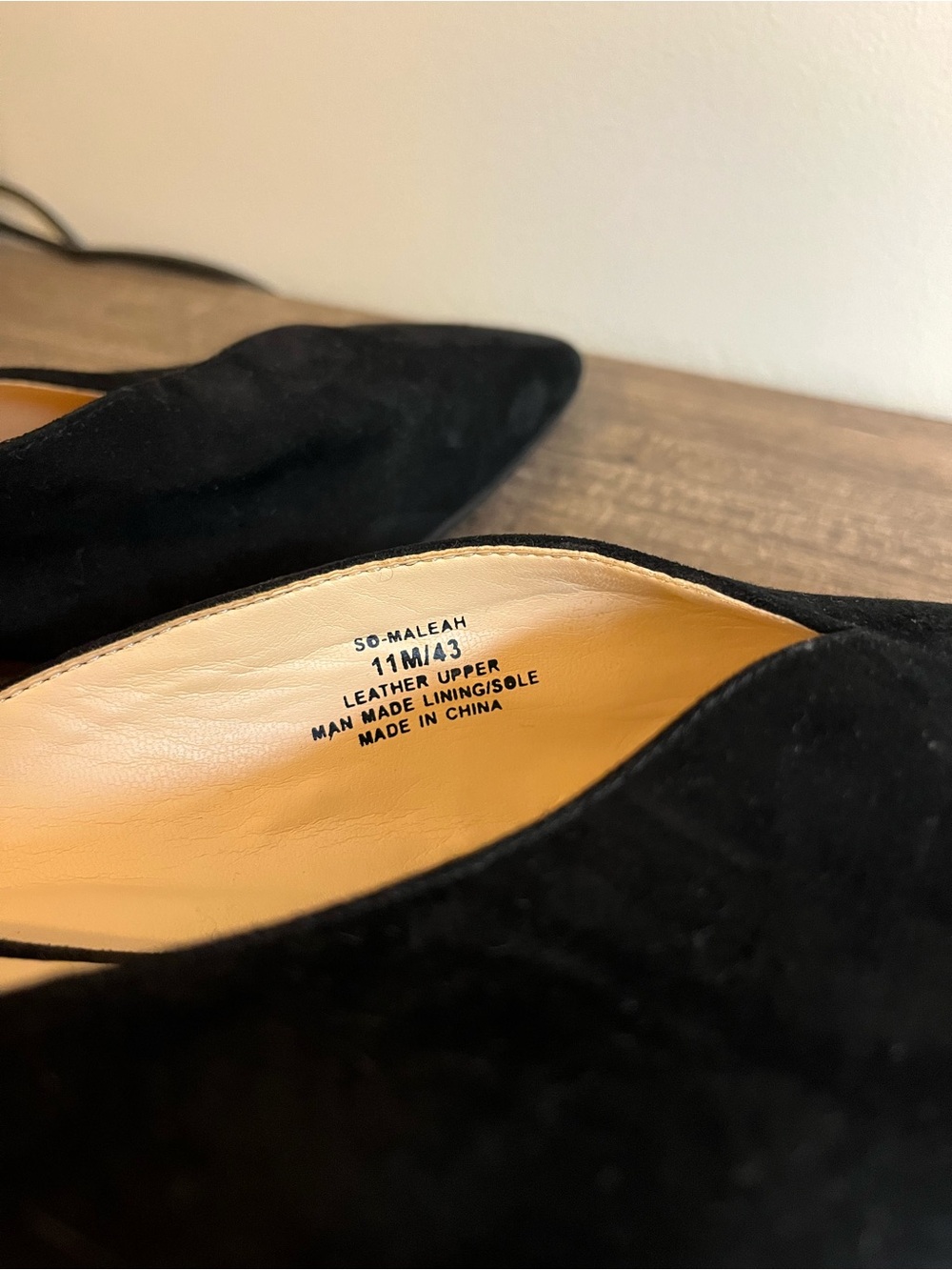 SOLE SOCIETY Maleah Black Pointed-Toe Mule Heels - Picture 5 of 7
